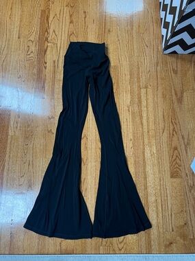 High-Waist Black Flared Aerie Offline Yoga Pants